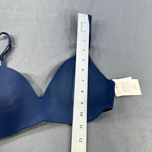 Auden Women's Sz 34B Nursing Bra Lightly Lined Wireless Two Way Straps Blue New - Picture 11 of 14